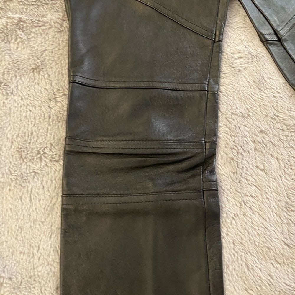 Saint Laurent Paris genuine leather pants, size 38(4) - Picture 10 of 14